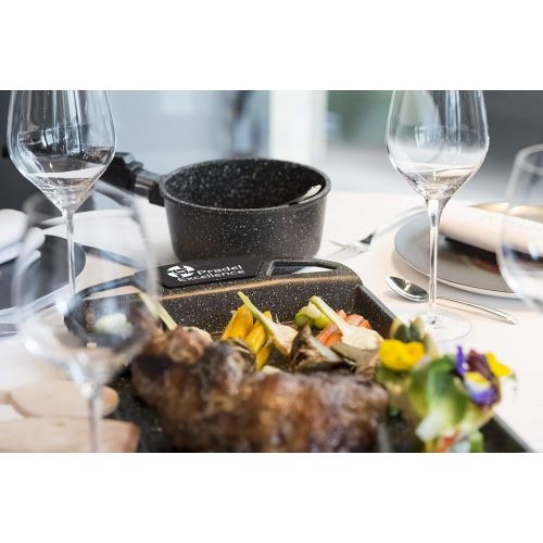  Pradel Excellence 52402M Plancha-Grillplatte in Stein-Optik, 48 x 28 x 4,7 cm