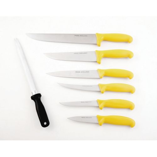  [아마존베스트]Pradel Excellence I7107T  Butchers Knives Set of 6 and Sharpening Steel