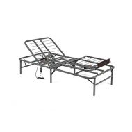 PragmaBed Pragmatic Adjustable Bed Frame, Head and Foot, Twin, Gray