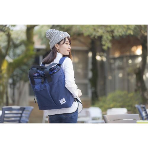  Prairie Dog 3-Way Backpack Shoulder Bag Tote Bag Travel Bag (Block/NV)