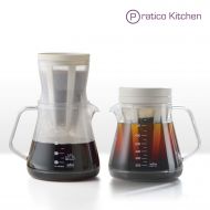 Pratico Kitchen Duet Drip Brew & Cold Brew Multipurpose Coffee Maker - Make Drip Coffee or Cold Brew