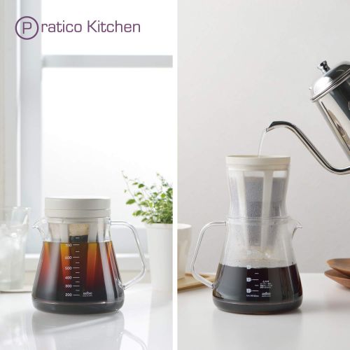  Pratico Kitchen Duet Drip Brew & Cold Brew Multipurpose Coffee Maker - Make Drip Coffee or Cold Brew