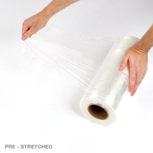  Pratt ST.I-15V.20 4PK Stretch Wrap, Pre-Stretched, 2000 Length x 15 Width, Clear (Pack of 4)