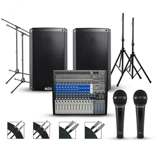  PreSonus Complete PA Package with PreSonus StudioLive AR16 USB Mixer and Alto Truesonic 2 Series Powered Speakers