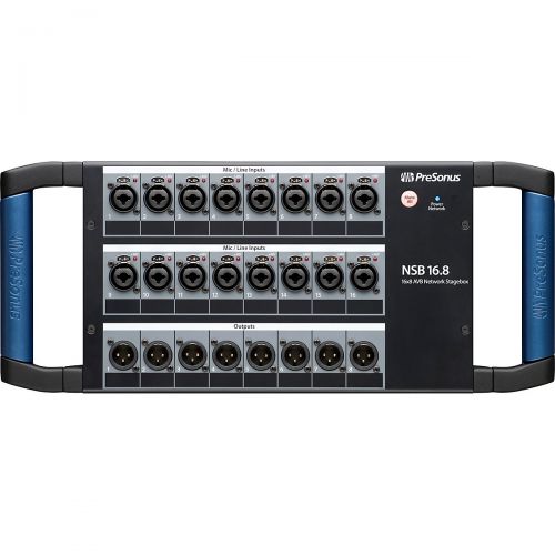  PreSonus},description:Designed to work seamlessly with PreSonus StudioLive Series III consolerecorders, the PreSonus NSB 16.8 is an 16-in, 8-out stage box that sets up quickly and