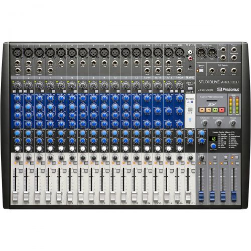  PreSonus},description:Presonus StudioLive AR22 USB 22-channel hybrid mixers make it simple to mix and record live shows, studio productions, band rehearsals, podcasts and much more