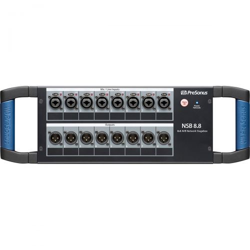  PreSonus},description:Designed to work seamlessly with PreSonus StudioLive Series III consolerecorders, the PreSonus NSB 8.8 is an 8-in, 8-out stage box that sets up quickly and e