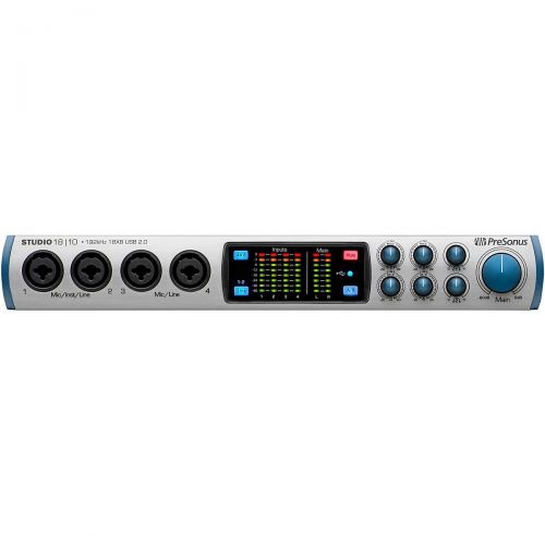  PreSonus},description:A fine choice for project studios, the Studio 1810 USB 2.0 audioMIDI interface records at up to 192 kHz and offers flexible routing, near zero latency monito