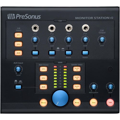  PreSonus},description:Manage multiple audio sources and sets of monitor speakers, track using illegally loud headphone amplifiers, and talk back to your drummer-all from your deskt