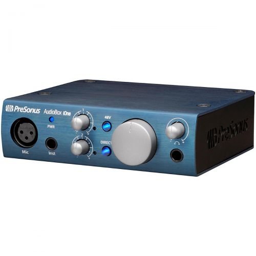  PreSonus},description:The PreSonus AudioBox iOne is the ideal choice for mobile musicians and podcasters who are looking for a professional means of recording on their iPad or lapt