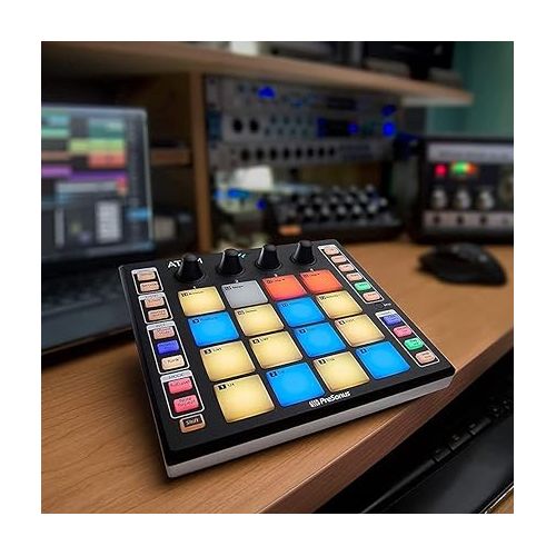  PreSonus ATOM Production & Performance Midi Pad Controller with Studio One Artist and Ableton Live Lite Recording Software