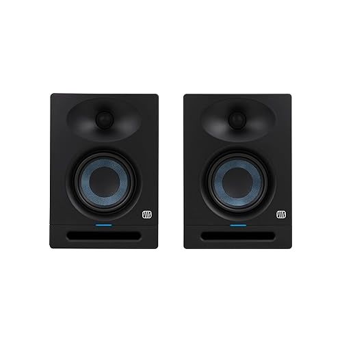  PreSonus Eris Studio 4 4.5-Inch Compact Active Studio Monitors with Acoustic Tuning - Dual Inputs and Easy Controls Bundle with 1/4-Inch TRS Instrument Cables (10-Feet) (4 Items)