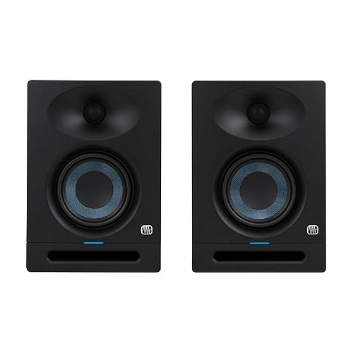  PreSonus Eris Studio 4 4.5-Inch Compact Active Studio Monitors with Acoustic Tuning - Dual Inputs and Easy Controls Bundle with 1/4-Inch TRS Instrument Cables (10-Feet) (4 Items)