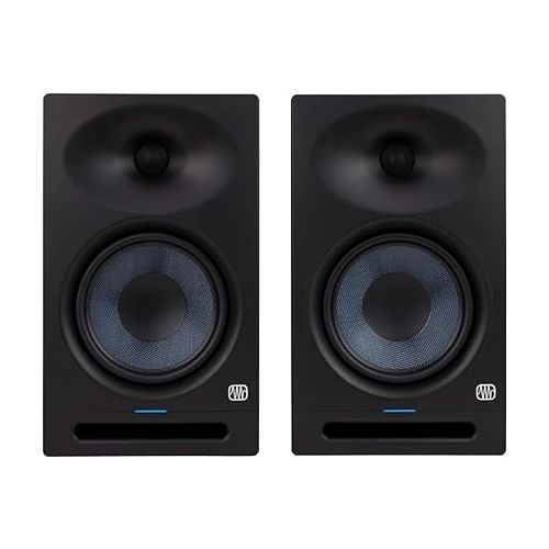  PreSonus Eris Studio 8-inch Studio Monitor with Acoustic Accuracy - Low-Frequency Transducer for Pro Audio Mixing - High-Definition Sound Bundle with 1/4-Inch TRS Instrument Cables (4 Items)