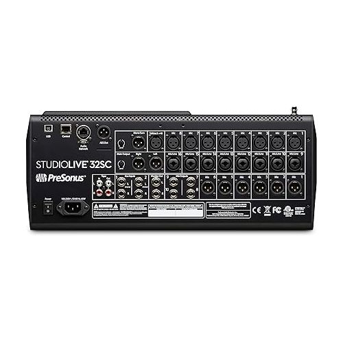  PreSonus StudioLive 32SC Compact 32-channel/26-bus digital mixer with AVB networking and dual-core FLEX DSP Engine