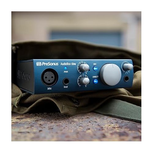  PreSonus AudioBox iOne 2x2 USB/iPad Audio Interface with Studio One Artist and Ableton Live Lite DAW Recording Software