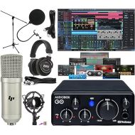 PreSonus AudioBox GO | USB-C Audio Interface for Music Production with Studio One DAW Recording Software, Music Tutorials, Sound Samples and Virtual Instruments Studio Bundle