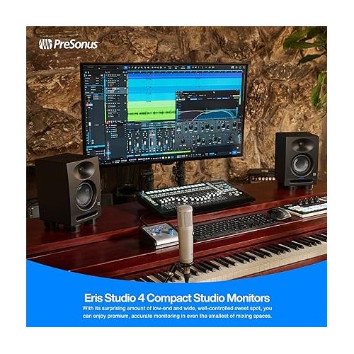  PreSonus Eris Studio 4 4.5-inch 2-Way Active Studio Monitors with EBM Waveguide