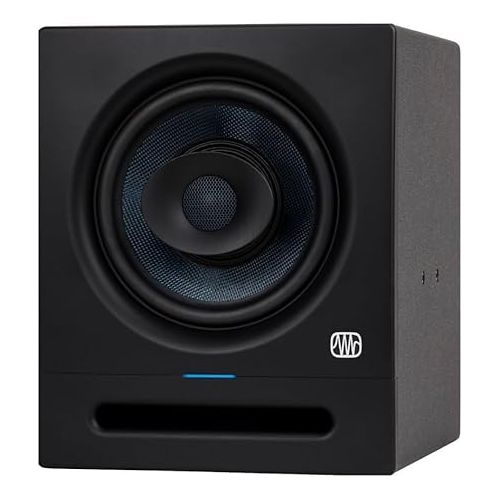  PreSonus Eris Pro 6 6-Inch Active Coaxial 2-Way Studio Monitor with Power Saver Bundle with 1/4-Inch TRS Cables, 1/4-Inch TRS to XLR Male, Studio Subwoofer, and Speakers Isolation Pads (8 Items)