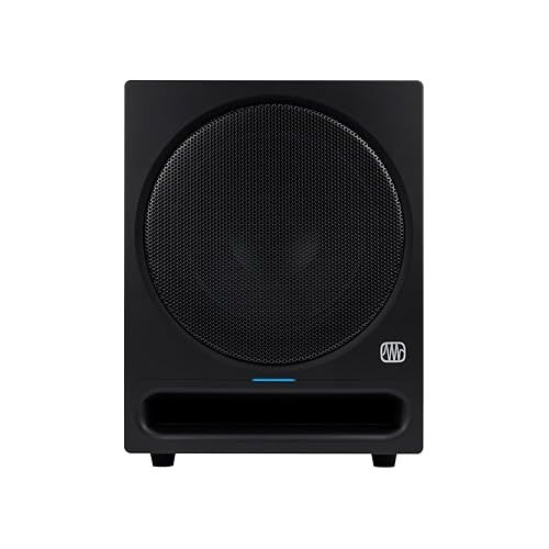  PreSonus Eris Pro 6 6-Inch Active Coaxial 2-Way Studio Monitor with Power Saver Bundle with 1/4-Inch TRS Cables, 1/4-Inch TRS to XLR Male, Studio Subwoofer, and Speakers Isolation Pads (8 Items)