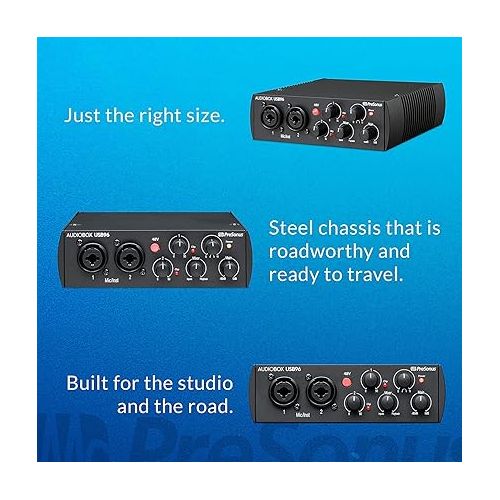  PreSonus AudioBox 96 25th Anniversary USB Audio Interface with Studio One Artist DAW Recording Software