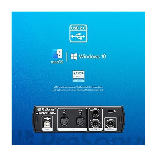  PreSonus AudioBox 96 25th Anniversary USB Audio Interface with Studio One Artist DAW Recording Software