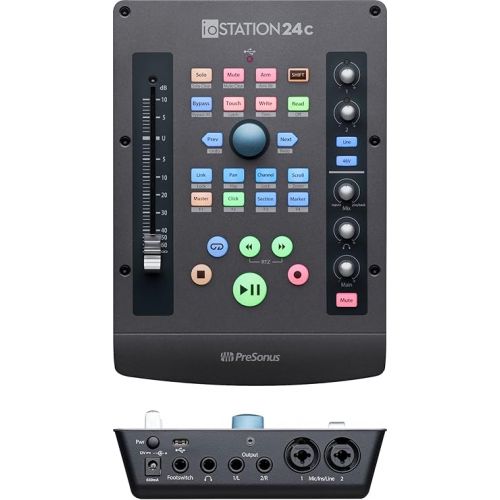  PreSonus ioStation 24c 2x2, 192 kHz, USB Audio Interface and Production Controller with Studio One Artist and Ableton Live Lite DAW Recording Software