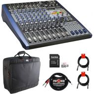 PreSonus StudioLive AR12c USB-C 14-Channel Hybrid Digital/Analog Recording Mixer (Unpowered) Bundle with Gator G-MIXERBAG-2118 Mixer Bag, 32GB Memory Card, Stereo Breakout Cable, and 2x XLR-XLR Cable