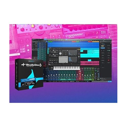  PreSonus Studio 24c 2x2 USB Audio/MIDI Interface with with Newest Version Studio One Artist Software Pack and Lyxpro Condenser Microphone Kit