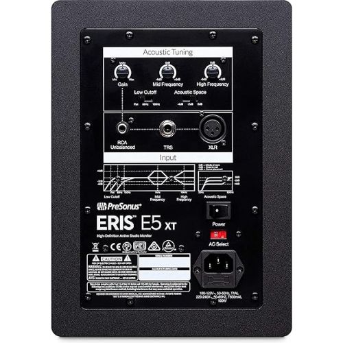  Pair of PreSonus Eris E5 XT 5 inch Powered Studio Monitor 5