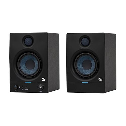  PreSonus Eris 4.5BT (2nd Generation) 4.5-inch Media Reference Monitors with Bluetooth Wireless Technology Bundle with Pair of Auray IP-S Small Isolation Pad and 1/4