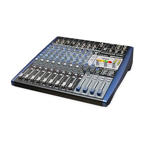  PreSonus StudioLive AR12c 14-Channel USB-C Hybrid Digital/Analog Performance Mixer, Unpowered