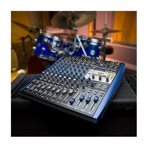  PreSonus StudioLive AR12c 14-Channel USB-C Hybrid Digital/Analog Performance Mixer, Unpowered