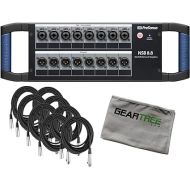 Presonus NSB 8.8: 8x8 AVB-Networked Stage Box Bundle w/ 8 Cables and Cloth