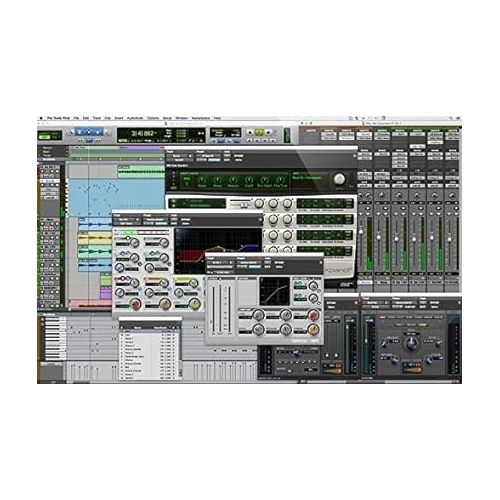  PreSonus Studio 24c 2x2 USB Type-C Audio/MIDI Interface, with Music Creative Software Kit Mackie CR3-X Pair Studio Monitors, and Adjustable Suspension Boom Arm + HD7 Headphones