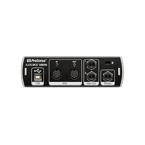  PreSonus AudioBox 96 Audio Interface Full Studio Kit with Studio One Artist Software Pack w/Atom Midi Production Pad Controller w/Mackie CR3-X Pair Studio Monitors & 1/4” Instrument Cables