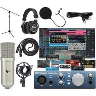 PreSonus AudioBox Ione 2x2 Audio Recording Interface for USB/iPad and iOS Devices Studio Bundle with Studio One Artist Software Pack