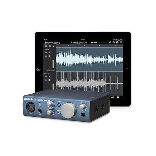  PreSonus AudioBox Ione 2x2 Audio Recording Interface for USB/iPad and iOS Devices Studio Bundle with Studio One Artist Software Pack