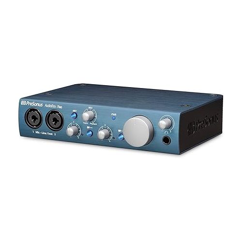  PreSonus AudioBox iTwo 2x4 Audio Recording Interface for USB/iPad and iOS Devices Studio Bundle with Studio One Artist Software Pack with Mackie CR3-X Pair Studio Monitors