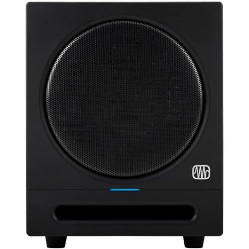  PreSonus Eris Studio 5 5-Inch Compact Active Studio Monitors Bundle with 8BT Compact 8-Inch 100-Watt Subwoofer, Instrument Cables (10-Feet), Isolation Pads, and TRS to XLR Cables (10-Feet) (8 Items)