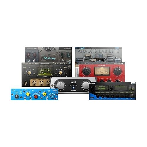  Presonus AudioBox 96 Audio Interface (May Vary Blue or Black) Full Studio Bundle with Studio One Artist Software Pack w/Eris 3.5 Pair Studio Monitors and 1/4” TRS to TRS Instrument Cable