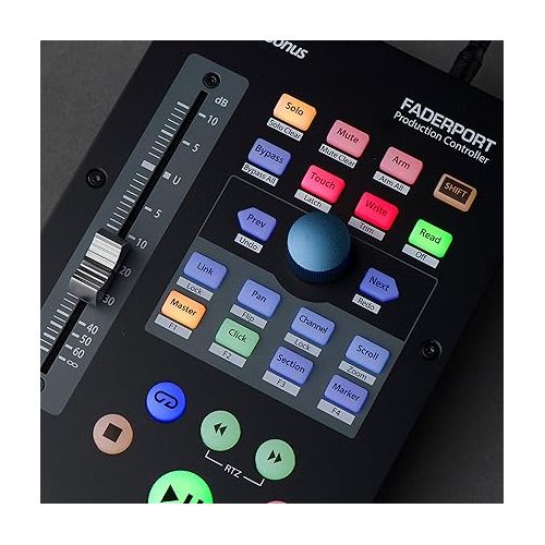  PreSonus Faderport USB Production Controller with Studio One Artist and Ableton Live Lite DAW Recording Software