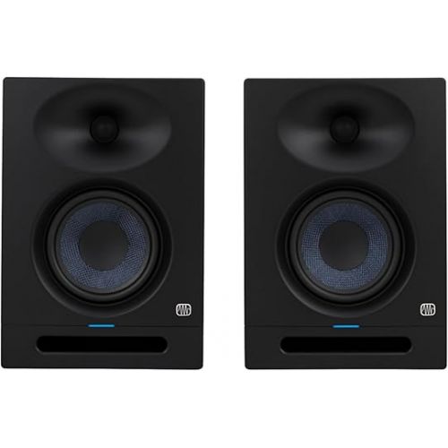  Presonus Eris Studio 5 5.25-Inch Active Studio Monitor for Clear Audio Monitoring and Mixing - Bi-Amped Acoustic Accuracy Bundle with 1/4-Inch TRS Instrument Cable (10-Feet) (4 Items)