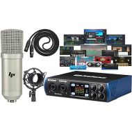 PreSonus Studio 26c 2x4 USB Audio/MIDI Interface with with Newest Version Studio One Artist Software Pack and Lyxpro Condenser Microphone Kit