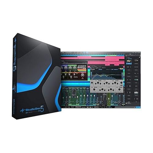  PreSonus Studio 24c 2x2 USB Type-C Audio/MIDI Interface with CR3-X Creative Reference Multimedia Monitors and 1/4” Instrument Cable and Microphone Isolation Shield