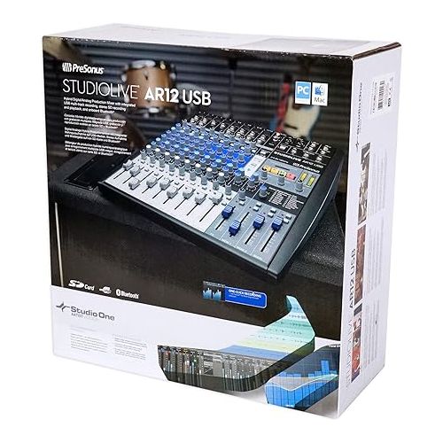  PreSonus StudioLive AR12 USB 14-Channel hybrid Performance and Recording Mixer