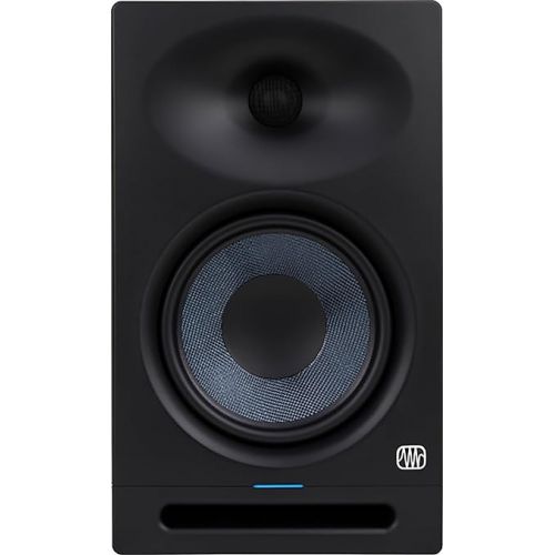  PreSonus Eris Studio 8 8-inch 2-Way Active Studio Monitors with EBM Waveguide Bundle with Stereo Breakout Cable, XLR Cable, and Austin Bazaar Polishing Cloth