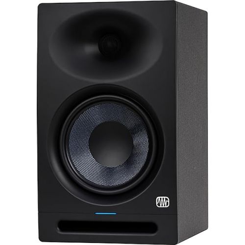  PreSonus Eris Studio 8 8-inch 2-Way Active Studio Monitors with EBM Waveguide Bundle with Stereo Breakout Cable, XLR Cable, and Austin Bazaar Polishing Cloth