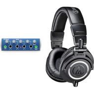 PreSonus HP4 4-Channel Headphone Amplifier and Audio-Technica ATH-M50X Studio Monitor Headphones Bundle