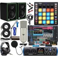PreSonus Studio 24c 2x2 Audio/MIDI Interface Complete Studio Bundle with Software Kit, ATOM MIDI/Production Pad Controller, CR3-X Pair Monitors & Adjustable Suspension Boom Arm + HD7 Headphones